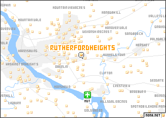 map of Rutherford Heights