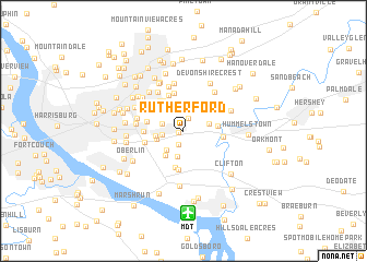 map of Rutherford