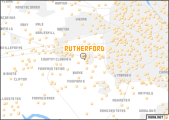 map of Rutherford