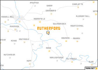 map of Rutherford