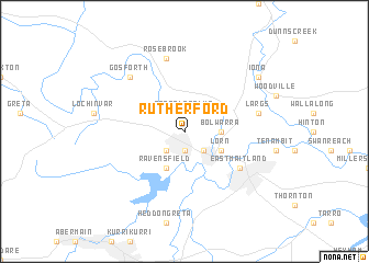 map of Rutherford