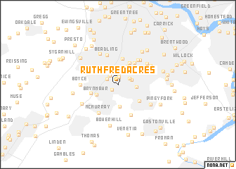 map of Ruthfred Acres