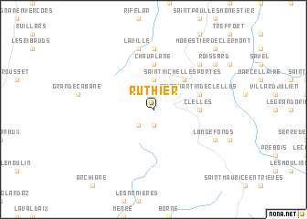 map of Ruthier