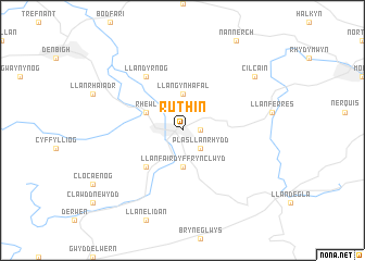 map of Ruthin