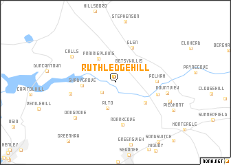 map of Ruthledge Hill