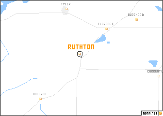 map of Ruthton