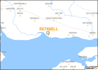 map of Ruthwell