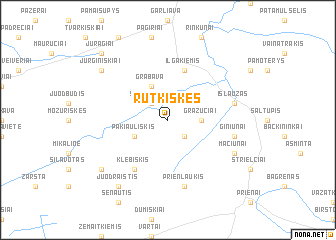 map of Rutkiškės