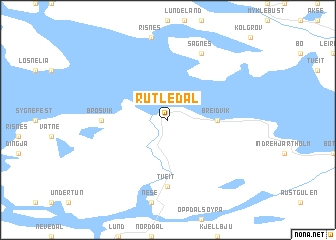 map of Rutledal