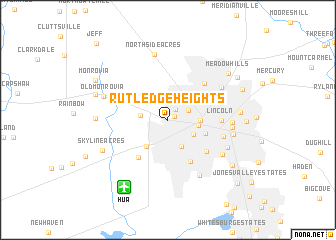 map of Rutledge Heights