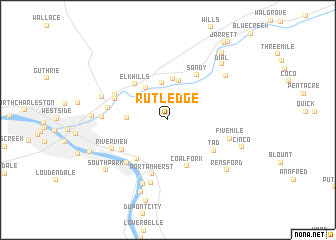 map of Rutledge