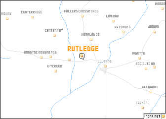 map of Rutledge