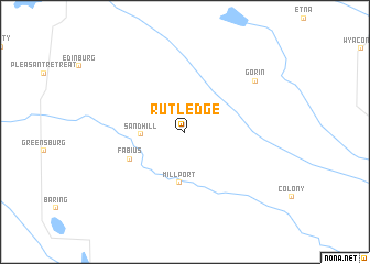 map of Rutledge