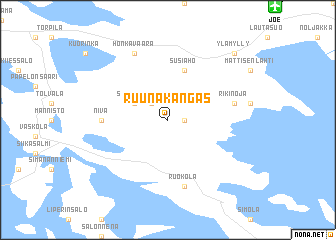 map of Ruunakangas