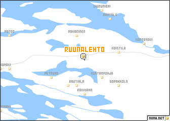map of Ruunalehto