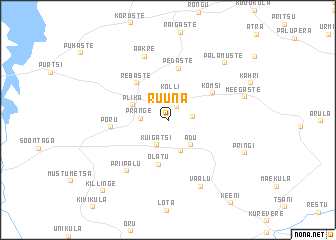 map of Ruuna