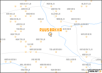 map of Ruusbakka