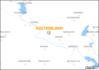 map of Ruutanalampi