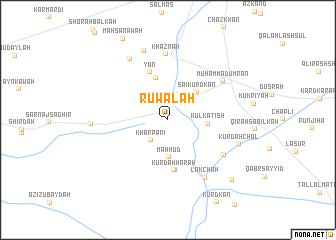 map of Ruwālah