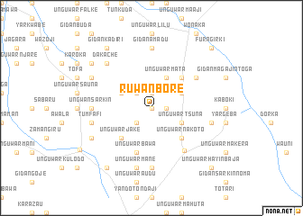 map of Ruwan Bore