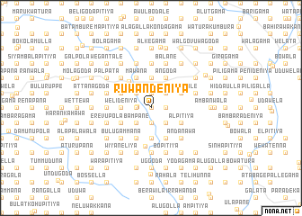 map of Ruwandeniya