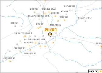 map of Rūyān