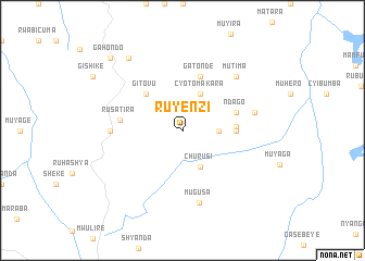 map of Ruyenzi