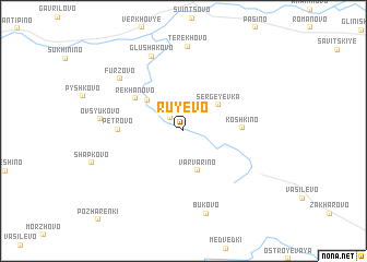 map of Ruyëvo