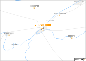 map of Rūzaevka