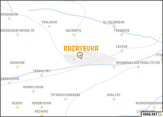 map of Ruzayevka