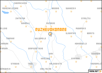 map of Rŭzhevo Konare