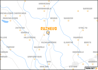 map of Rŭzhevo