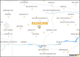 map of Ruzhichna