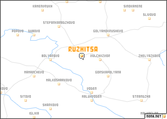 map of Ruzhitsa