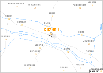 map of Ruzhou