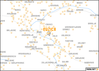 map of Ružica