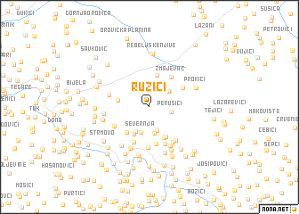 map of Ružići