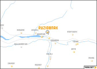 map of Ruziobnak