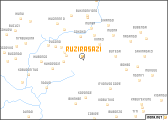 map of Ruzirasazi