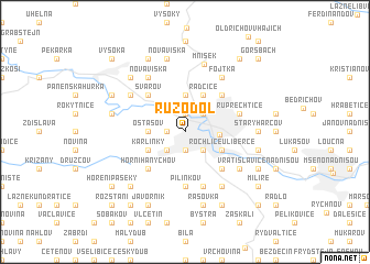 map of Rŭžodol