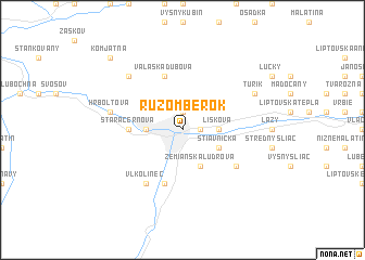map of Ružomberok