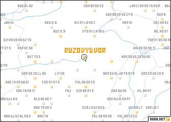 map of Ružový Dvor