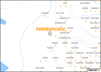 map of Rwamburi Kiugu