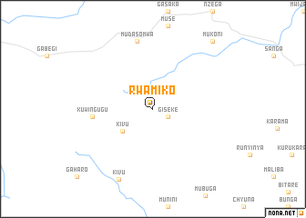 map of Rwamiko