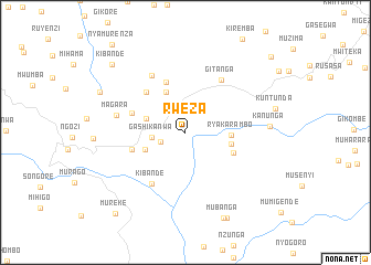 map of Rweza
