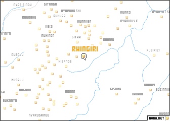 map of Rwingiri