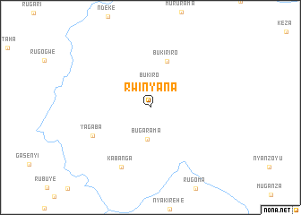 map of Rwinyana