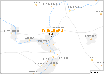 map of Ryabchëvo