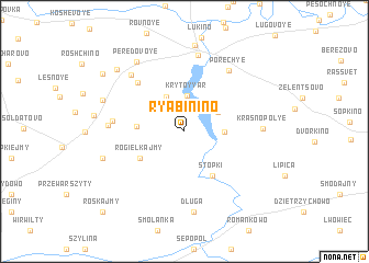 map of Ryabinino