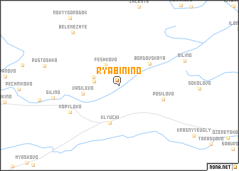 map of Ryabinino